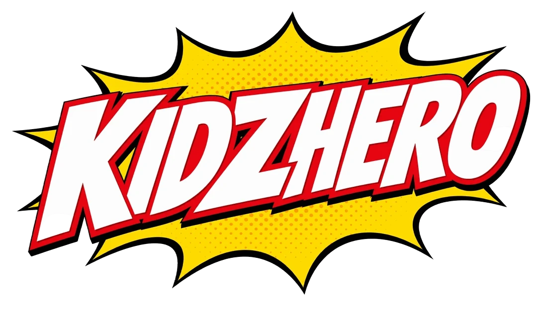 KidzHero logo — custom hero tees for kids