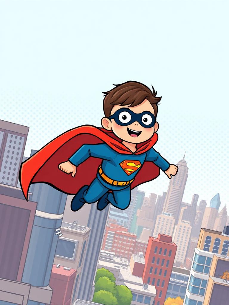 Superhero cartoon theme